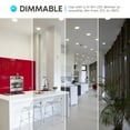 thumbnail image 5 of Luxrite 6 inch Commercial LED Recessed Light with J-Box, 12/16/20W, 3 Color Selectable, 1140/1520/1900 Lumens, Dimmable, Wet Rated 4-Pack, 5 of 8