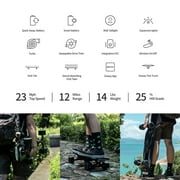 Exway Wave Belt Electric Skateboard, Travel-friendly, Speed 23mph, Range 12miles, Wheels 85mm, for Adults
