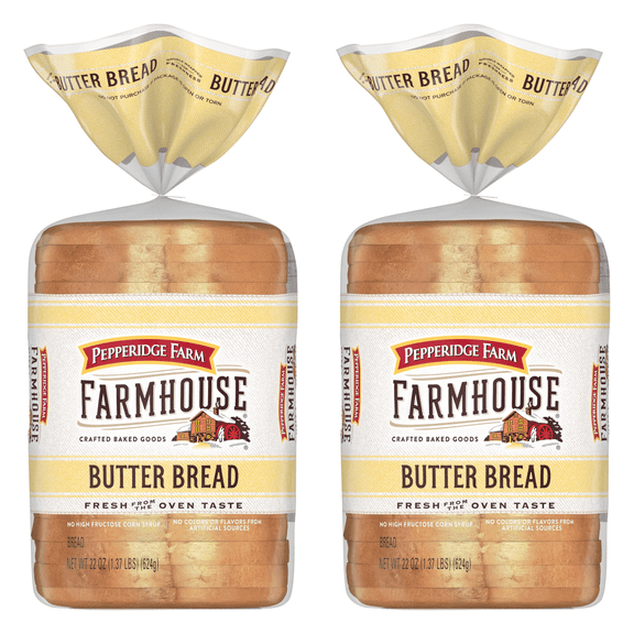 Pepperidge Farm Farmhouse Butter Hamburger Buns, (Pack of 2)