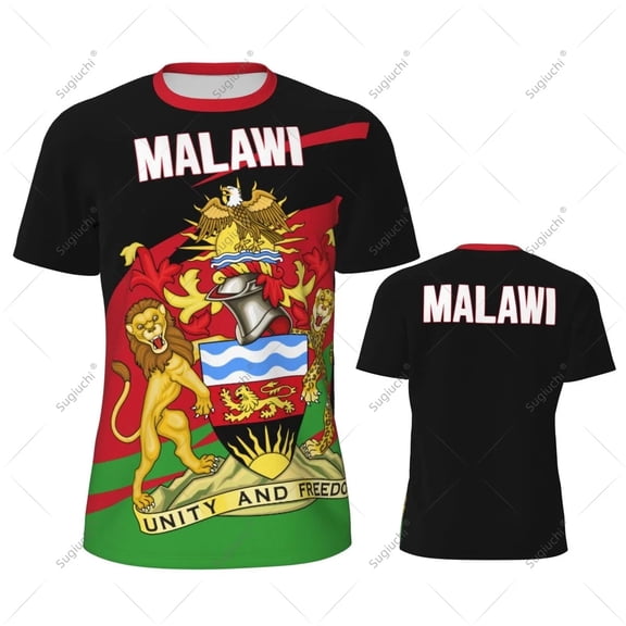 Malawi Flag Men Sports T-shirt Women Tees jersey for Soccer Football Running Bike Tennis Fitness Fans
