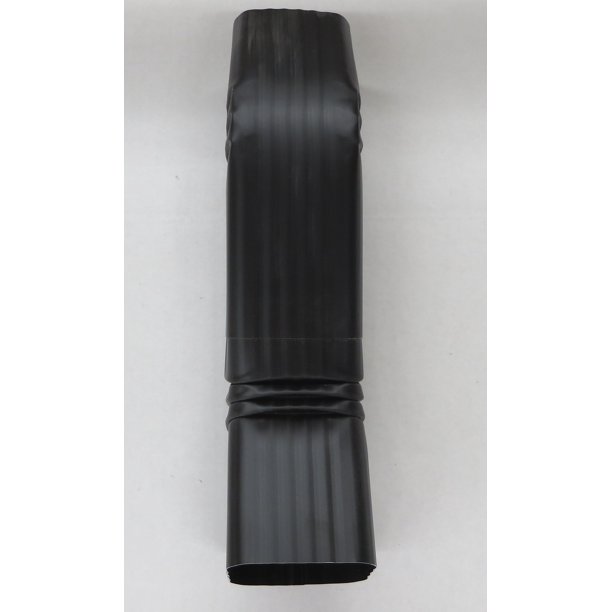 Aluminum Offset Downspout Elbow (2x3 A, BLACK)