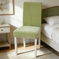 thumbnail image 5 of Taotanxi Velvet Dining Chair Covers Stretch Chair Covers for Dining Room Chair Protectors Covers Dining, Soft Thick Solid Velvet Fabric Washable, Green, 5 of 7