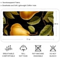 thumbnail image 2 of Thanksgiving Pear Elegant Translucent Chiffon Hair Scarf for Women | Lightweight Breathable Silk Scarves 70.86x28.7in, 2 of 6