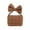 Khaki, variant on Storage Bag Candy Colored Tote Bag with A Bow Underarm Bags Mini Bag for Girls Winter (Khaki)
