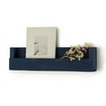 thumbnail image 2 of DRAKESTONE Floating Book and Photo Display Shelf (2-Pack) - Navy, 2 of 10