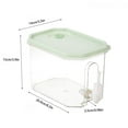 thumbnail image 4 of Water Bottle Beverage Dispenser Fridge Beverage Container 3.5L Practical Multipurpose Leakproof Juice Water Pitcher for Tabletop Household Green, Kitchen Essentials Clearance Sale, 4 of 6