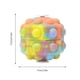 thumbnail image 2 of Bola de compresión de 3 x 2.8 pulgadas Bola de silicona de burbuja Bola de compresión 3D sin BPA Alivio del estrés y la ansiedad Bola de descompresión luminosa Juguete Bolas de estrés pop interactivas Muyoka Hogar, 2 of 6