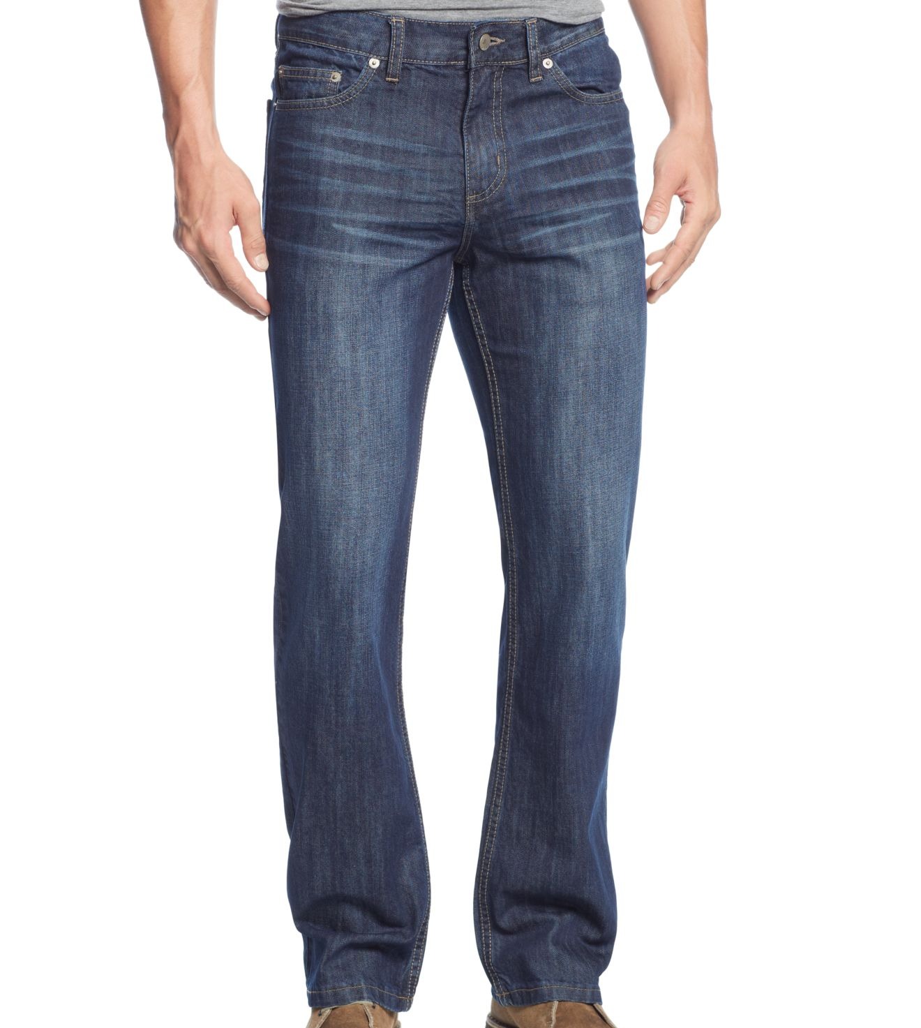 Alfani NEW Blue Mens Size 32x29 Boot 