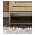 thumbnail image 5 of Powell Furniture D1239A19C1 Janie Rattan Cabinet with Two Sliding Doors, Gold Metal, 5 of 5