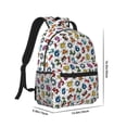 thumbnail image 2 of Yiaed Colorful Numbers Print School Backpack College Backpack Daypacks for Students High School Spacious and Durable Daypack for Work and Travel-One Size, 2 of 6