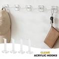 thumbnail image 5 of Uxcell 10 Pack Clear Mini Acrylic Hooks 5.7CM 2 Inch Supermarket Shelf Display Hooks, Transparent Organizer Hangers for Retail Stores, Exhibitions, Organization, 5 of 6