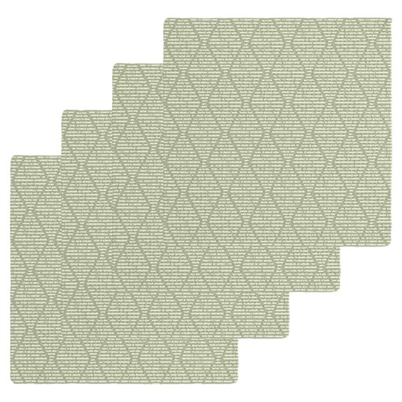 Sage Green Kitchen Dish Towels for Drying Dishes Set of 4, Modern Abstract Art Farmhouse Waffle Weave Microfiber Hand Tea Bathroom Towels Quick Dry & Absorbent Towel 12x12