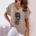 thumbnail image 2 of Shirts for Women Dressy Casual Plus Summer Graphic Tees for Women 2025 Women Short Sleeve Tops Casual My Orders Past Orders, 2 of 6