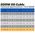thumbnail image 3 of WindyNation 100 Feet 10/4 10 Gauge 4 Conductor Black SOOW Cable, 3 of 3