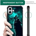 thumbnail image 3 of Compatible with iPhone 16 Case, Lonely Wolf 2 Case for Men Woman, Anti-Scratch Soft TPU Shockproof Unique Protective Cover Pattern Design, 3 of 7