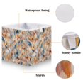 thumbnail image 3 of Foldable Fabric Storage Bin Home Cubes Clothing Organizer Bins Large Collapsible Box Basket for Home Organizer Earthy Colors Watercolor-textured, 3 of 7