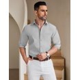 thumbnail image 2 of COOFANDY Mens Button Down Shirts Long Sleeve Casual Shirts Wrinkle Free Dress Shirts, 2 of 6