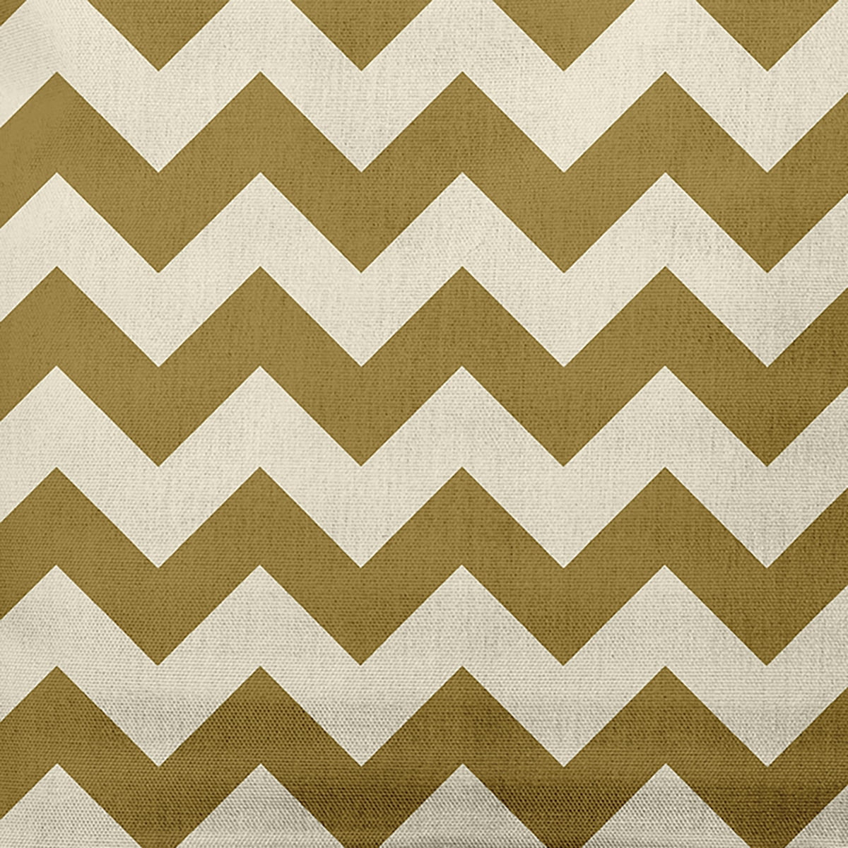 Simply Daisy Gold Colored Zig Zag Stripe Soft Spun Polyester Indoor/Outdoor Throw Pillow, 16" x 16"