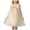 A64-Beige, variant on Girls Summer Dresses Flutter Sleeve Criss Cross Back A-Line Sundress Wedding Princess Dress (5-6 Years,Light Pink)