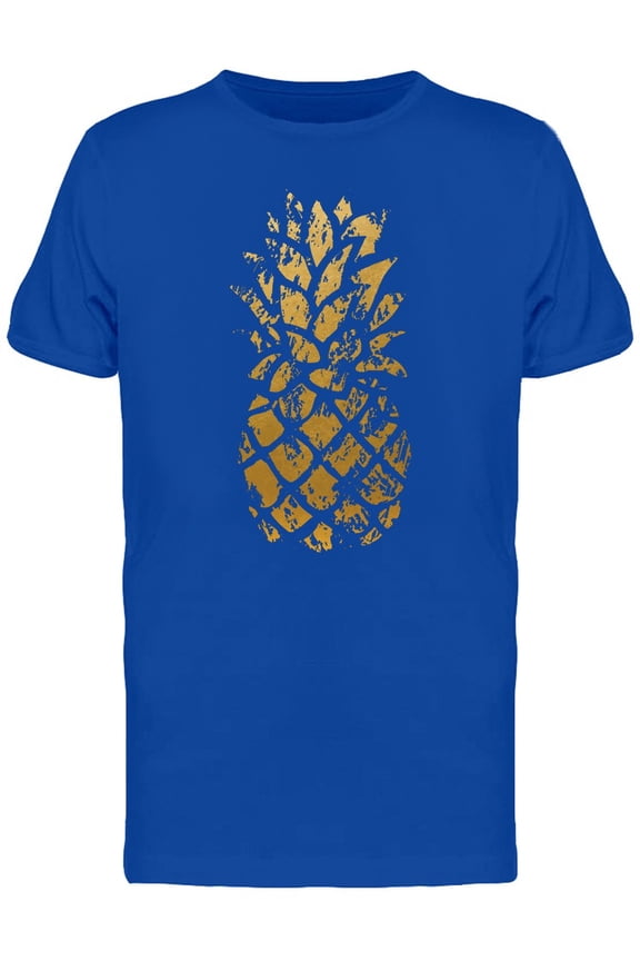 Gold Pineapple T-Shirt Men -Image by Shutterstock, Male 3X-Large
