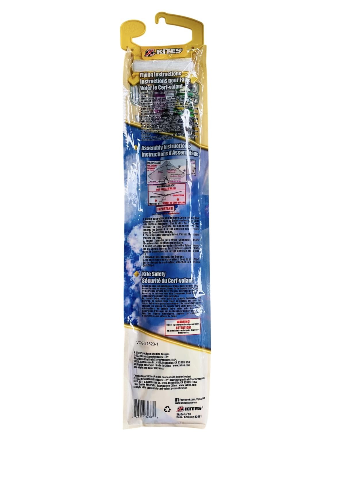 X Kites SkyDelta 30 Monsters Kite, Multicolor