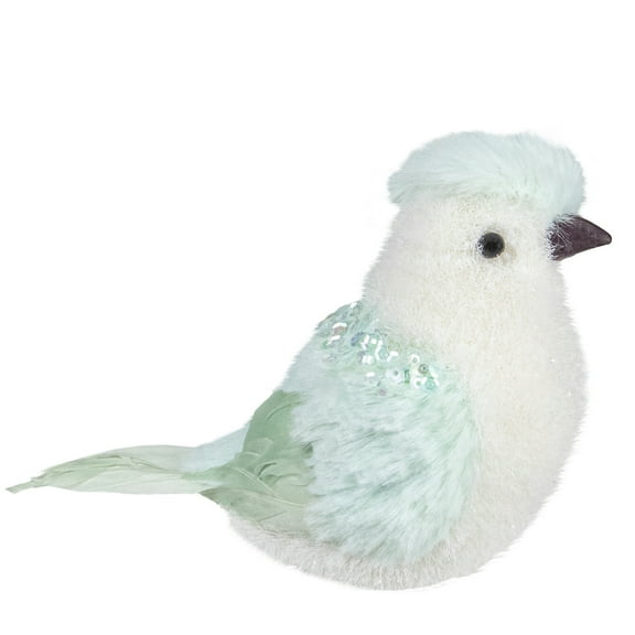 Northlight Christmas Bird with Sequins - 4.25" - Light Green