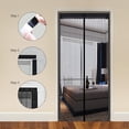 thumbnail image 3 of Lace Magnetic Mesh Screen Door, Magic Instant Magnet Screen Door Net Curtain, Automatic Bug off Door Screen with Super Strong Velcro and Magnets, Fits Door Size up to 34"x 82", Black, 3 of 6