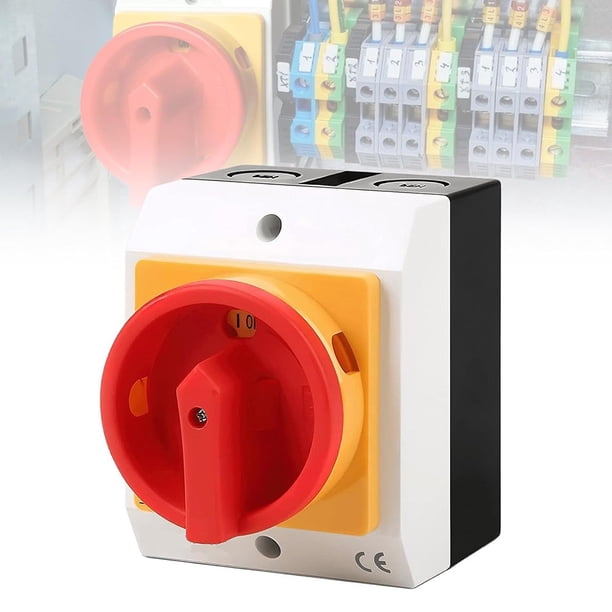 Main Switch Circuit Breaker 16A 4-Pin Rotary Switch Off Switch