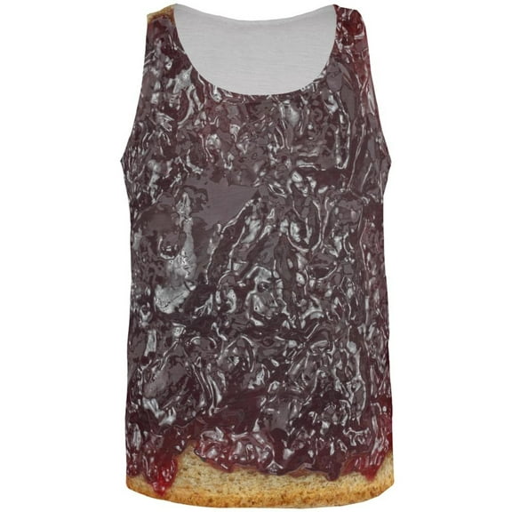 Halloween Jelly Costume All Over Adult Tank Top - Large