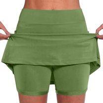hotojiny Womens Plus Size Workout Skorts Casual Summer Athletic Yoga Shorts Golf Skirt High Waisted Athletic Gym Shorts