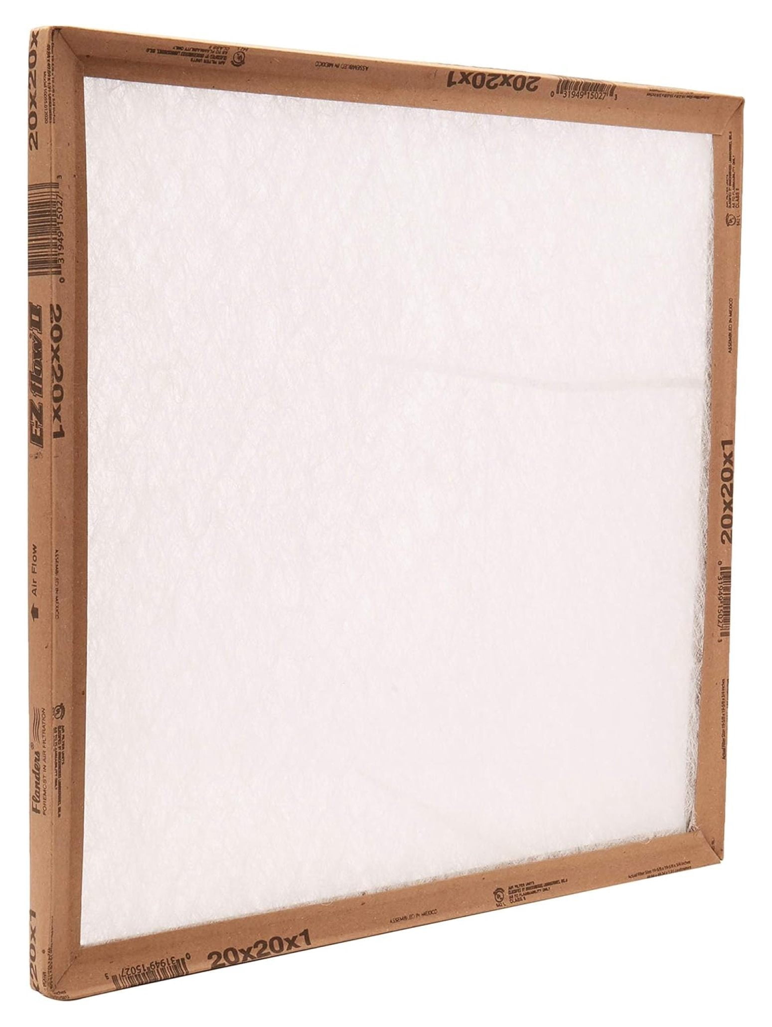 20x20x1, Percisionaire Ez Flow Ii Front Panel Merv 4, 10055.012020, Pack12
