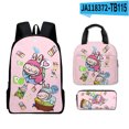 thumbnail image 1 of Mario School Backpack Travel Bag Three-piece Lunch Backpack Student Schoolbag Teen School Gift, 1 of 3