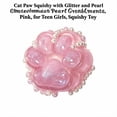 thumbnail image 3 of Cat Paw Squishy with Glitter and Pearl Embellishments, Single Piece, Pink, for Teen Girls, Squishy Toy, 3 of 4