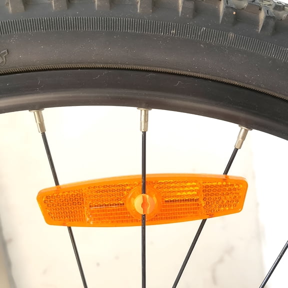 BESTSKY 6 Pieces Bicycle Wheel Spoke Reflector Night Safety Riding Bike Warning Light Reflector Bike Decoration Accessories for Mountain Bike Road Bike, Yellow and White