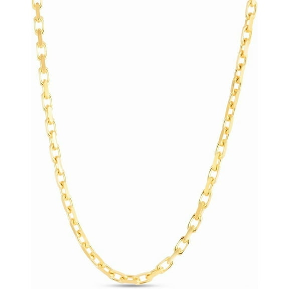 Floreo 10k Yellow Gold 2.5mm French Cable Chain Necklace, 20 Inch