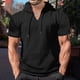 thumbnail image 1 of pstuiky camisetas de hombre, Camiseta deportiva de manga corta con cuello alto y media cremallera para hombre camisas casuales para hombre xxxl, 1 of 6