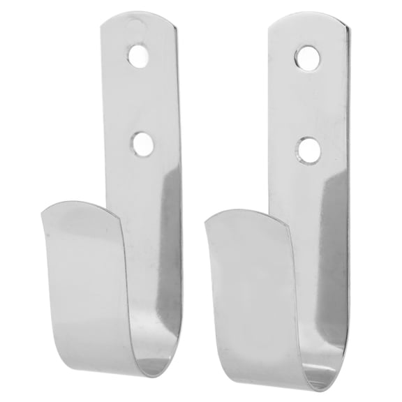 J Stainless Steel Boat Hook Holder – Heavy-Duty Rustproof J Hook Bracket for Boat Hook Pole, Rope Holder, Dock Lines, Flag Poles – Indoor/Outdoor Use