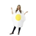 thumbnail image 2 of Egg Costume Adult White Yellow Comedy Clown One Size Unisex Fancy Dress Party Book Week Halloween, 2 of 6