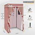 thumbnail image 3 of EAGLE PEAK Flex Compact 4x4 Pop-up Canopy Privacy Dressing Room,White/Red, 3 of 9