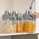 thumbnail image 4 of Recipiente hermético grande para almacenar alimentos con tapa con cierre | Recipiente de plástico transparente de 2000 ml para cereales, harina y productos secos | Incluye vaso medidor | Disponible, 4 of 8