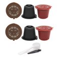 thumbnail image 1 of 6 cucharas y cepillos de 20 ml para cápsulas de café reutilizables Nespresso Afortunado Sencillez, 1 of 5