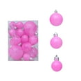 thumbnail image 2 of Ltvvegg 24 Pcs Pastel Christmas Ball Ornaments Decorations Set, 2.36in Macaron Hanging Ornaments Balls Set, Christmas Tree Pendants Ball Xmas Tree Decorations, Hot Pink, 2 of 6