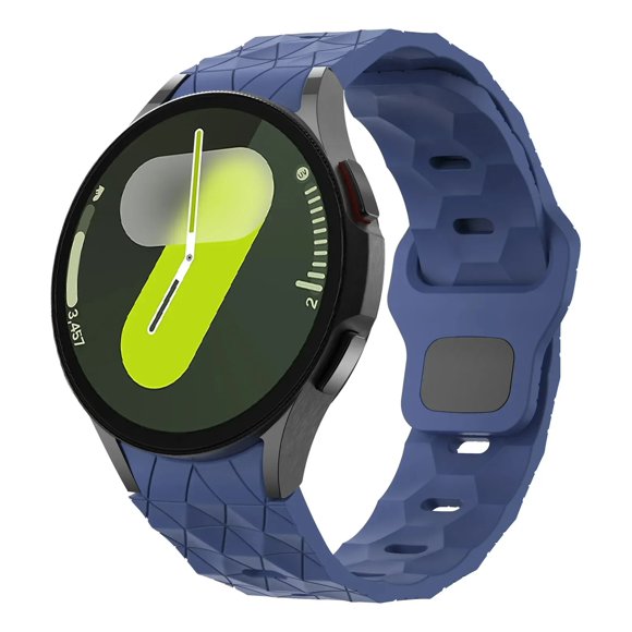Correa de Silicona con Diseño Diamante para Galaxy Watch 7/6/5/4 Fe, Unisex, Resistente al Agua, Estilo Deportivo