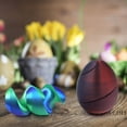 thumbnail image 4 of 3D Printed Spiral Egg, Unique Easter Egg Decoration, Easter Basket Stuffers Party Favors Gifts Rainbow Colors (D), 4 of 5