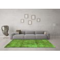 thumbnail image 3 of Ahgly Company Indoor Square Abstract Green Modern Area Rugs, 8' Square, 3 of 4