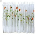 thumbnail image 2 of Cheers.US Sunflower Sheer Princess Style Sunflower Short Curtain Cafe Curtains Kitchen Window Curtain Drapes Elegant Door Divider Sheer Voile Sheer Valances 1 Panel, 2 of 7