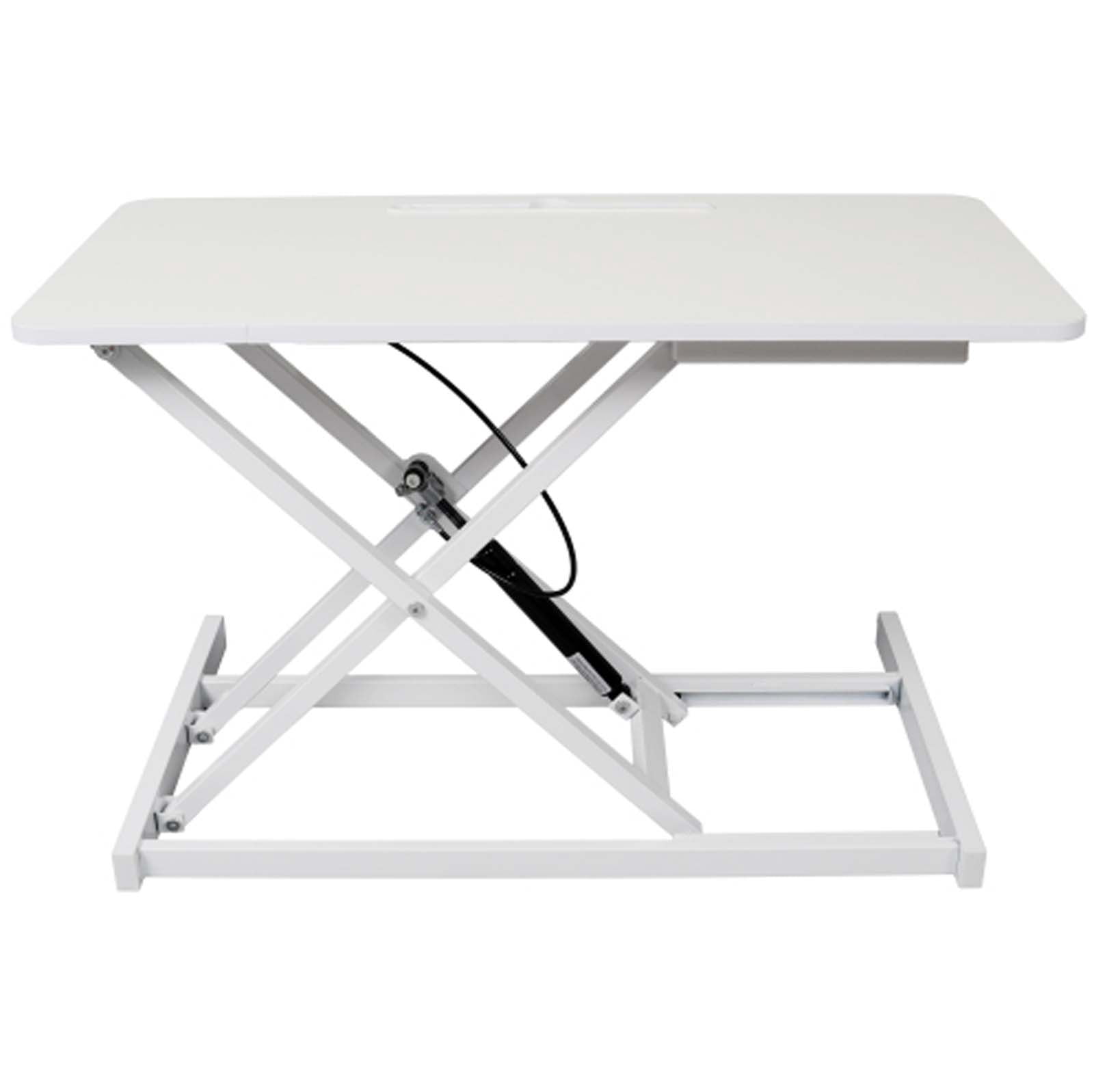 Dual Monitor & Laptop Stand Up Desk, 17" Wide Height Adjustable Computer Desk | Sit Stand Table Converter & Ergonomic Home Office Workstation