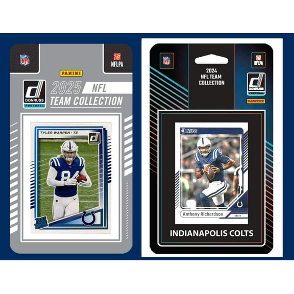 2025 2024 Donruss NFL Factory Sealed Team Set 2 Pack Colts Tyler Warren