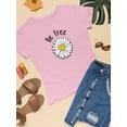 thumbnail image 3 of Be Free Heart Daisy T-Shirt Women -Image by Shutterstock, Female Small, 3 of 4