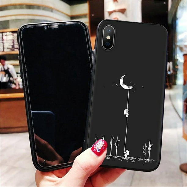 for iPhone 12 / 12 Pro Case,Space Universe Black Phone Case for iPhone 12 /  12 Pro Case - Black